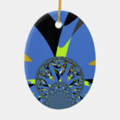 Cool Arches met Fractal Spheres Art Design Keramisch Ornament (Voorkant)