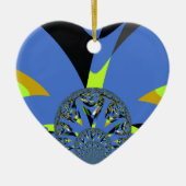 Cool Arches met Fractal Spheres Art Design Keramisch Ornament (Voorkant)