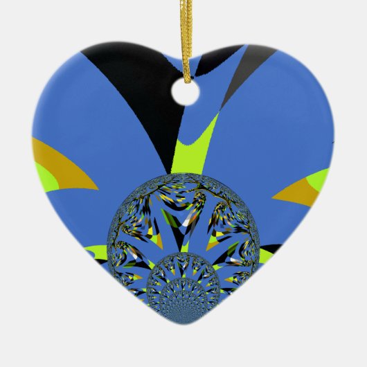 Cool Arches met Fractal Spheres Art Design Keramisch Ornament (Voorkant)