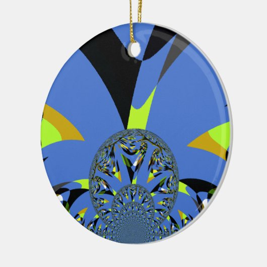 Cool Arches met Fractal Spheres Art Design Keramisch Ornament (Links)