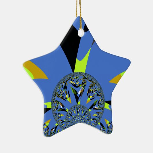 Cool Arches met Fractal Spheres Art Design Keramisch Ornament (Rechts)