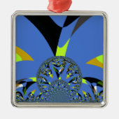 Cool Arches met Fractal Spheres Art Design Metalen Ornament (Voorkant)