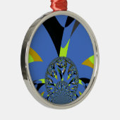 Cool Arches met Fractal Spheres Art Design Metalen Ornament (Rechts)