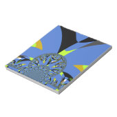 Cool Arches met Fractal Spheres Art Design Notitieblok (Linkerzijde)