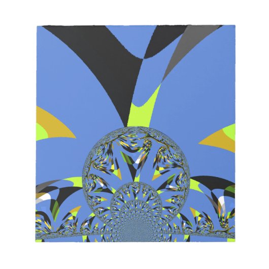 Cool Arches met Fractal Spheres Art Design Notitieblok (Voorkant)