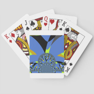 Cool Arches met Fractal Spheres Art Design Pokerkaarten