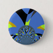 Cool Arches met Fractal Spheres Art Design Ronde Button 5,7 Cm (Voorkant)