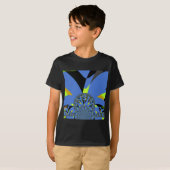 Cool Arches met Fractal Spheres Art Design T-shirt (Voorkant volledig)