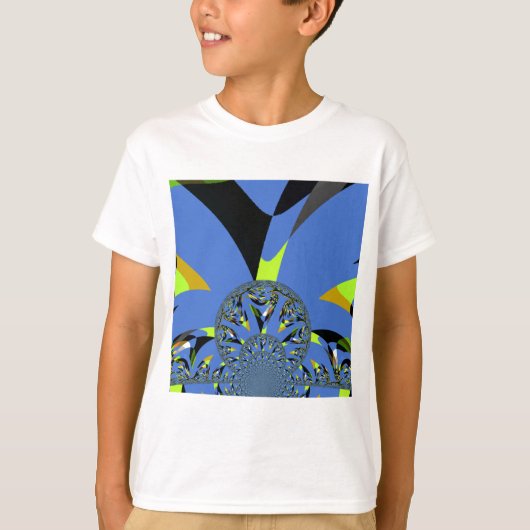 Cool Arches met Fractal Spheres Art Design T-shirt (Voorkant)