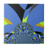 Cool Arches met Fractal Spheres Art Design Tegeltje (Voorkant)
