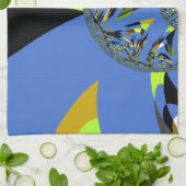 Cool Arches met Fractal Spheres Art Design Theedoek (Gevouwen)