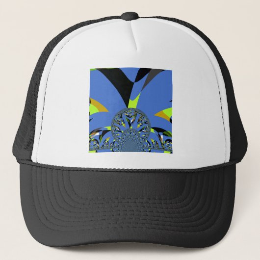 Cool Arches met Fractal Spheres Art Design Trucker Pet (Voorkant)