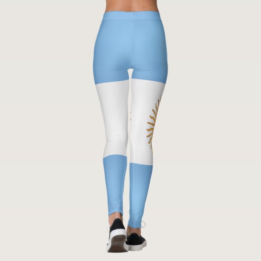 Cool Argentina Flag Mode Leggings (Achterkant)