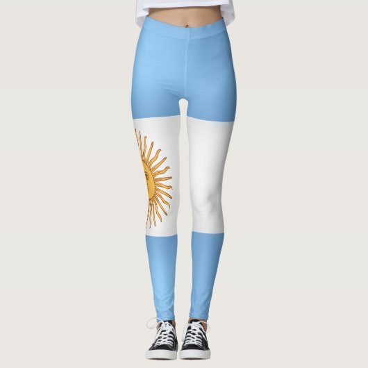 Cool Argentina Flag Mode Leggings (Voorkant)
