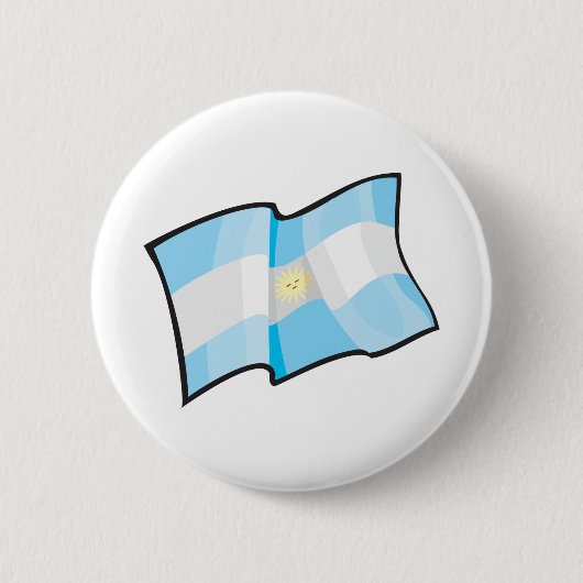 Cool Argentina Flag Ronde Button 5,7 Cm (Voorkant)
