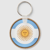 Cool Argentina Flag Seal Sleutelhanger (Voorkant)