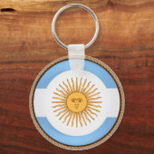 Cool Argentina Flag Seal Sleutelhanger (Voorkant)