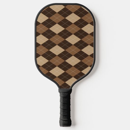 Cool Argyle Patroon met titels Pickleball Paddle (Voorkant)