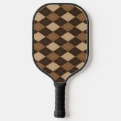 Cool Argyle Patroon met titels Pickleball Paddle (Achterkant)