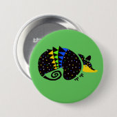 Cool ARMADILLO - Bedreigde dieren grafiek Ronde Button 7,6 Cm (Voorkant /achterkant)