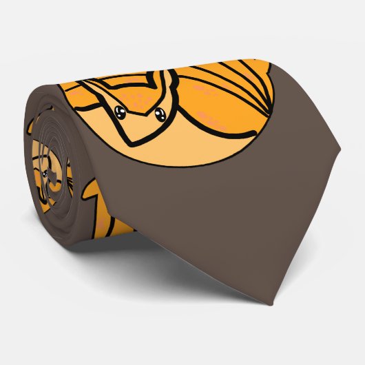 Cool Armadillo-ontwerp Stropdas (Opgerold)