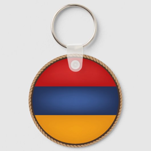 Cool Armenia Flag Seal Sleutelhanger (Voorkant)