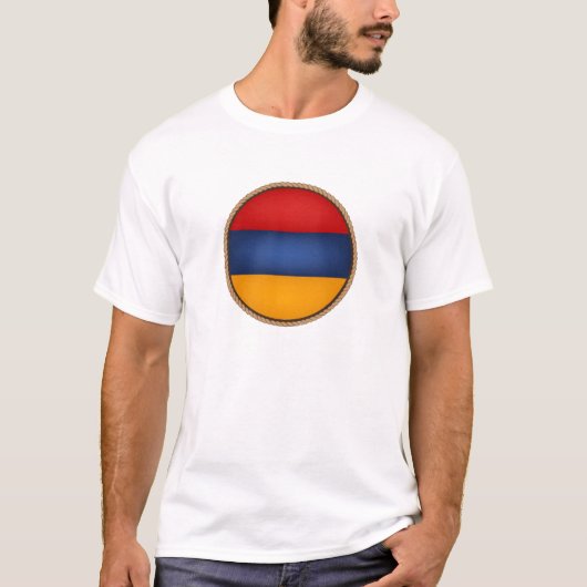 Cool Armenia Flag Seal T-shirt (Voorkant)