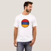 Cool Armenia Flag Seal T-shirt (Voorkant volledig)