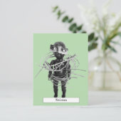 Cool Art Doll Briefkaart (Staand voorkant)