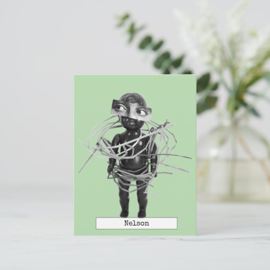 Cool Art Doll Briefkaart (Staand voorkant)