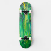 Cool Art Groen geschilderd Persoonlijk Skateboard (Voorkant)