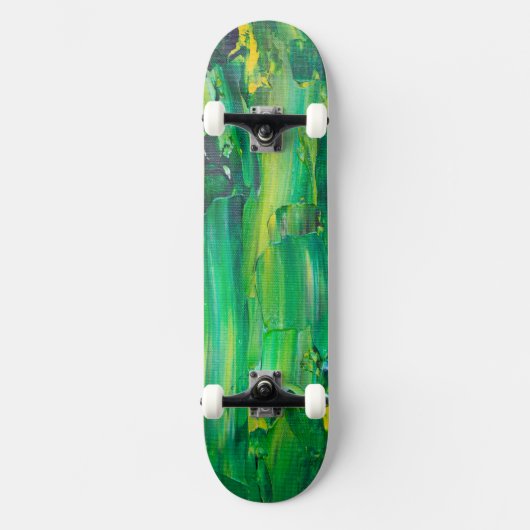 Cool Art Groen geschilderd Persoonlijk Skateboard (Voorkant)