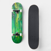 Cool Art Groen geschilderd Persoonlijk Skateboard (Voorkant)