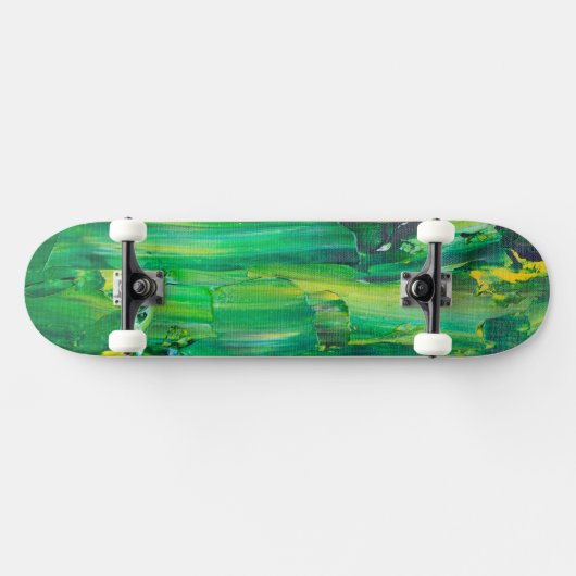 Cool Art Groen geschilderd Persoonlijk Skateboard (Horizontaal)