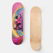 Cool art skateboards voor meisje (Voorkant)