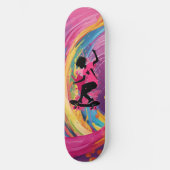 Cool art skateboards voor meisje (Voorkant)