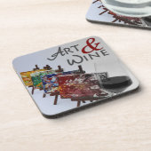 Cool Art & Wine Onderzetter Set! (Linkerzijde)