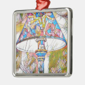 Cool Artistic Glas in lood Lamp Shade Metalen Ornament (Links)