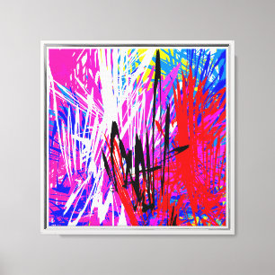 Cool artistiek ontwerp canvas afdruk