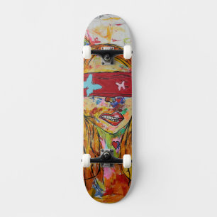 Cool artistiek verblinde skateboard! persoonlijk skateboard