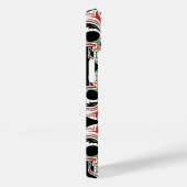 Cool artistieke schedelpatroon Trendy zwarte achte Case-Mate iPhone Case (Achterkant / Rechts)