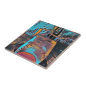 Cool Artistisch wijnglas Tegeltje (Zijkant)