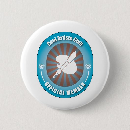 Cool Artists Club Ronde Button 5,7 Cm (Voorkant)
