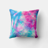 Cool Artsy Girly Paars Pink Blue Tie Dye Patroon Buitenkussen (Achterkant)