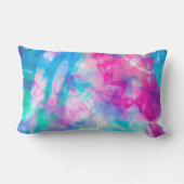 Cool Artsy Girly Paars Pink Blue Tie Dye Patroon Buitenkussen (Achterkant)