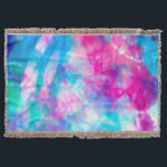 Cool Artsy Girly Paars Pink Blue Tie Dye Patroon Deken<br><div class="desc">Dit moderne en coole ontwerp is perfect voor de zomermaanden. Het kenmerkt een artsy, trendy, en modern roze, blauw, en blauwgroen groen stropdas-type patroon op een eenvoudige witte achtergrond. Het is modieus, leuk en uniek! ***BELANGRIJKE NOTA VAN HET ONTWERP: Voor om het even welk verzoek van het douaneontwerp zoals passende...</div>