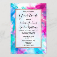 Cool Artsy Girly Paars Pink Blue Tie Dye Patroon