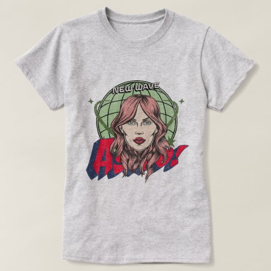 Cool artwork van Astro Hand getekende cartoon Grij T-shirt (Design voorkant)