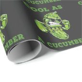 Cool as a Cucumber Gangster Pickle Vegetables Cadeaupapier (Rol Hoek)