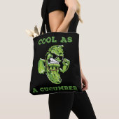 Cool as a Cucumber Gangster Pickle Vegetables Tote Bag (Dichtbij)